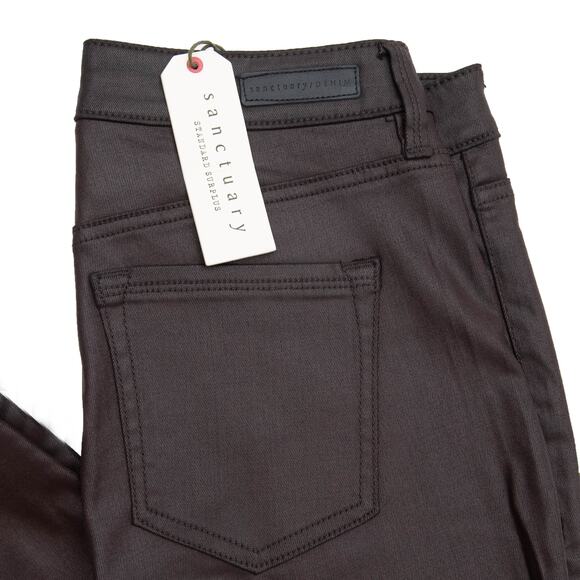 Sanctuary Hayden High Rise Coated Stretch Denim Skinny Pants Size 29 - Picture 4 of 13